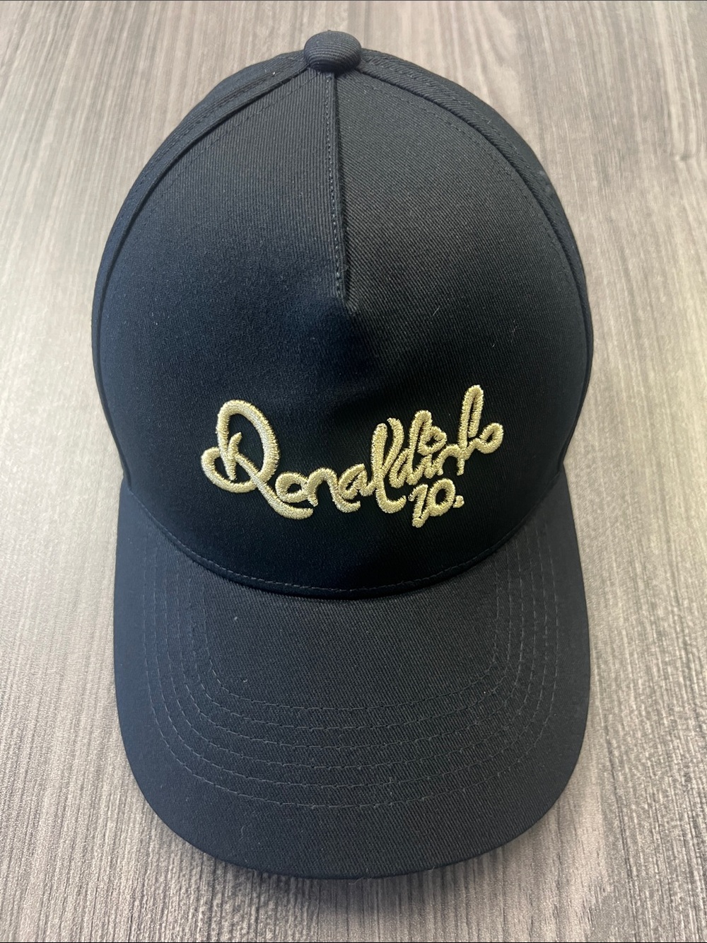 NEW Ronaldinho 10 Official Insta Puff Embroidered Black Soccer Hat Cap